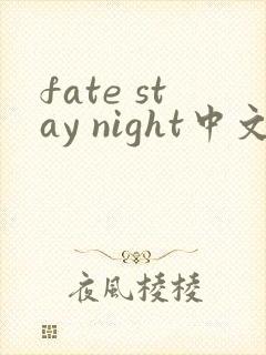 fate stay night中文名