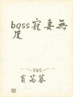 boss宠妻无度