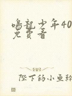 鸣龙少年40集免费看