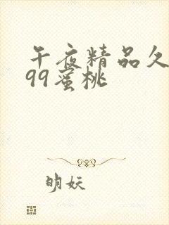 午夜精品久久久99蜜桃