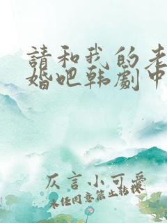 请和我的老公结婚吧韩剧中文字幕版全集