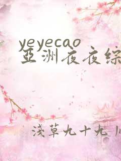 yeyecao亚洲夜夜综合久久