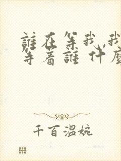 谁在等我,我在等着谁 什么歌