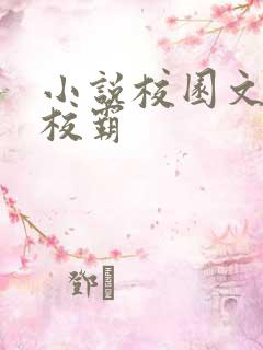 小说校园文男主校霸