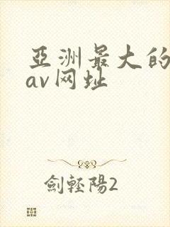 亚洲最大的天堂av网址