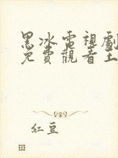 黑冰电视剧全集免费观看王志文