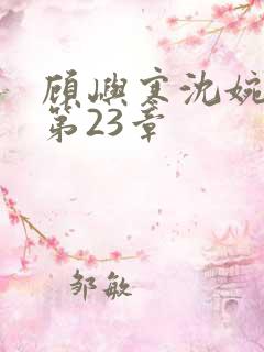 顾屿寒沈婉小说第23章