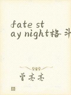 fate stay night格斗游戏