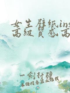 女生壁纸ins高级质感高清