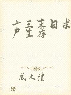 十三末日求生丧尸生存