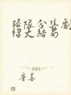 归队分集剧情介绍大结局