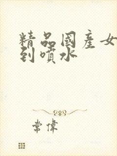 精品国产女人爽到喷水