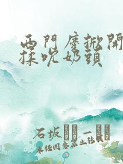 西门庆掀开奶罩揉吮奶头