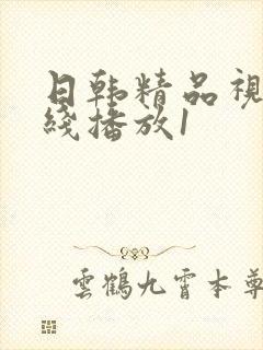 日韩精品视频在线播放1