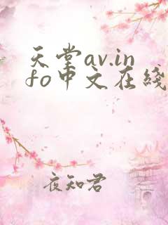 天堂av.info中文在线