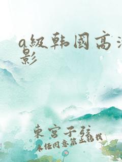 a级韩国高清电影