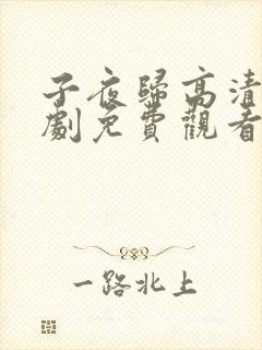 子夜归高清电视剧免费观看全集