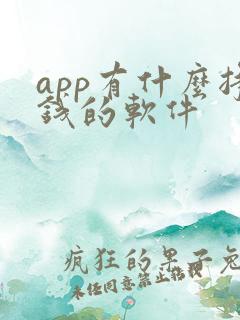 app有什么挣钱的软件