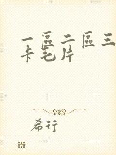 一区二区三区不卡毛片