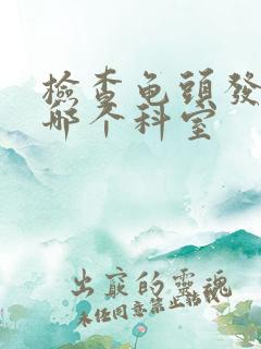 检查龟头发炎是哪个科室