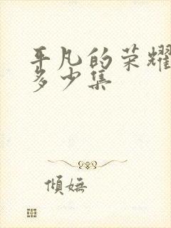 平凡的荣耀共有多少集