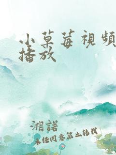 小草莓视频在线播放
