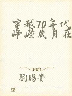 穿越70年代之峥嵘岁月在线阅读
