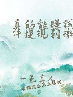 真的能赚钱的软件提现到微信