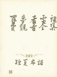 罪梦者电视剧免费观看全集