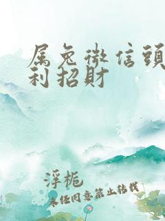 属兔微信头像吉利招财