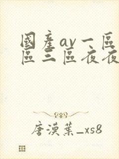 国产av一区二区三区夜夜