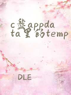 c盘appdata里的temp可以删除吗