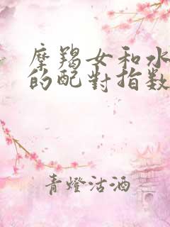 摩羯女和水瓶男的配对指数