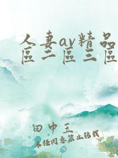 人妻av精品一区二区三区