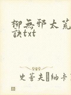 柳无邪太荒吞天诀txt