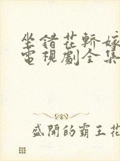 坐错花轿嫁对郎电视剧全集