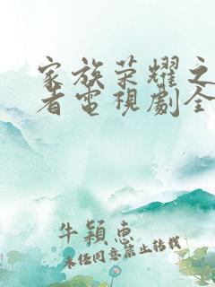 家族荣耀之继承者电视剧全集免费观看