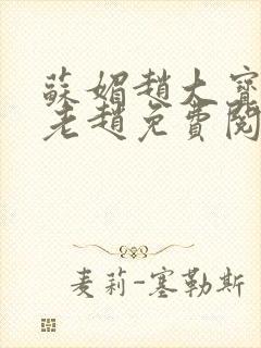 苏媚赵大宝小说老赵免费阅读