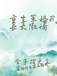 重生军婚我家首长太傲娇
