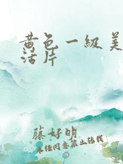 黄色一级美女生活片