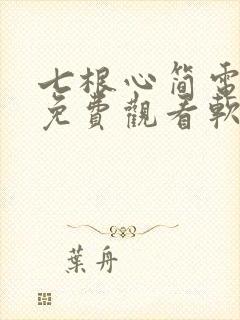 七根心简电视剧免费观看软件