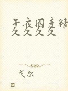 午夜国产精品久久久久久