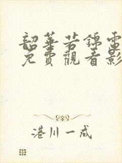 韶华若锦电视剧免费观看影视大全