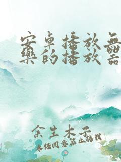 安卓播放无损音乐的播放器