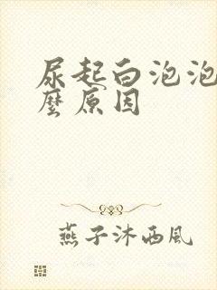 尿起白泡泡是什么原因