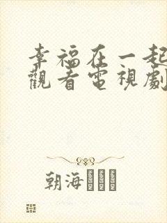 幸福在一起免费观看电视剧全集