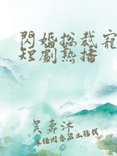 闪婚总裁宠上天短剧热播