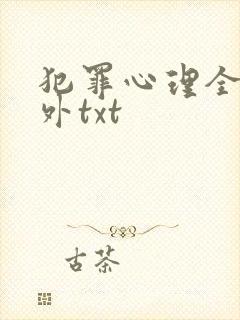 犯罪心理全文番外txt