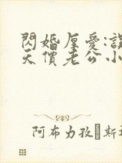 闪婚厚爱:误嫁天价老公小说