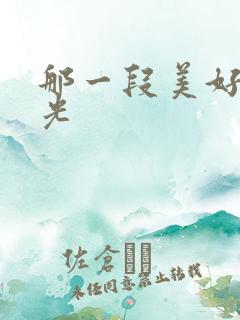 那一段美好的时光